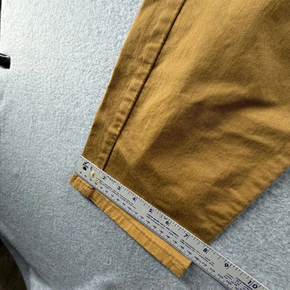 Levis 505 Regular Fit Straight Leg Pants Mens 32x30 Brown Cotton Workwear Casual